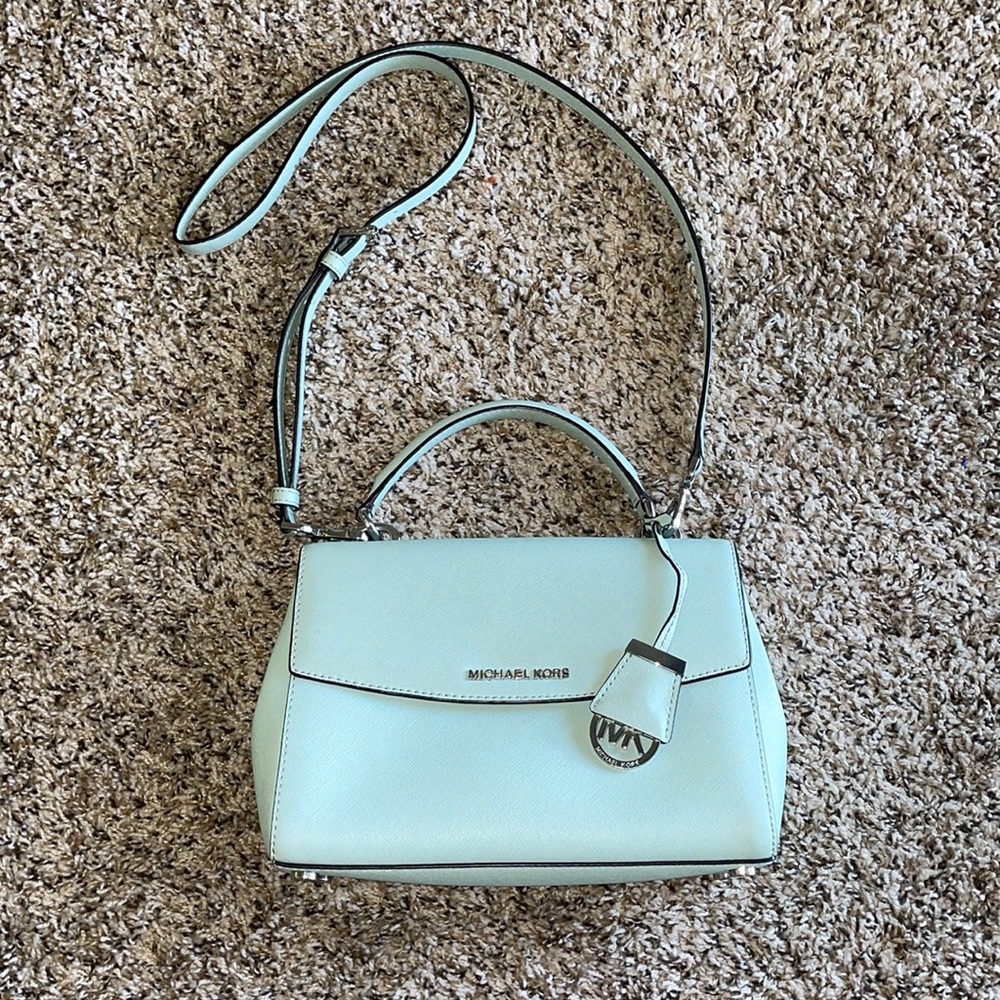 Michael Kors Ava small baby blue bag
